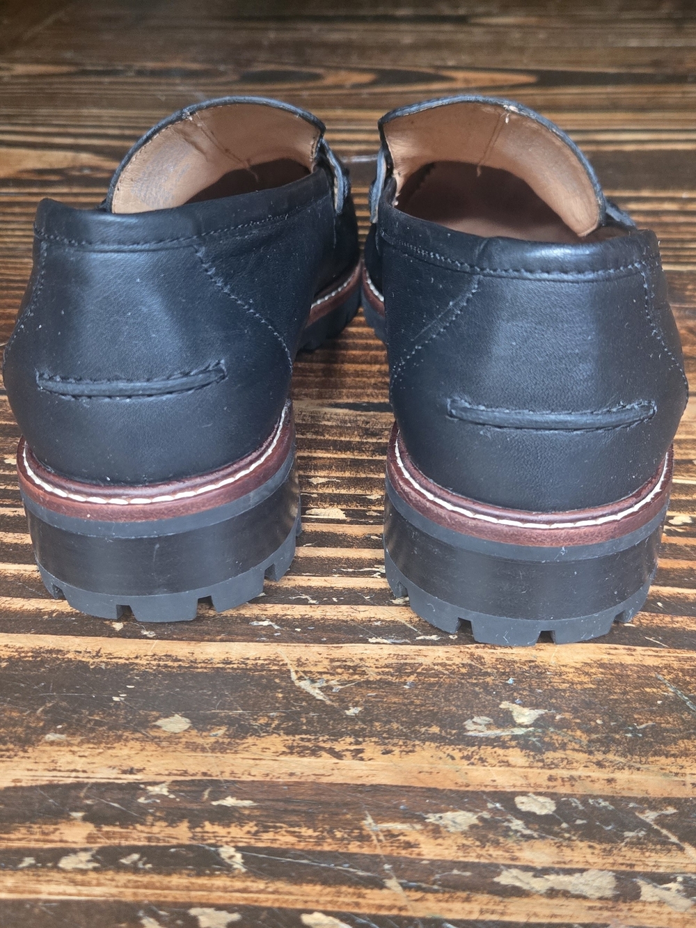 Madewell shoes size 9 classic leather loafers slip on . - Picture 7 of 8